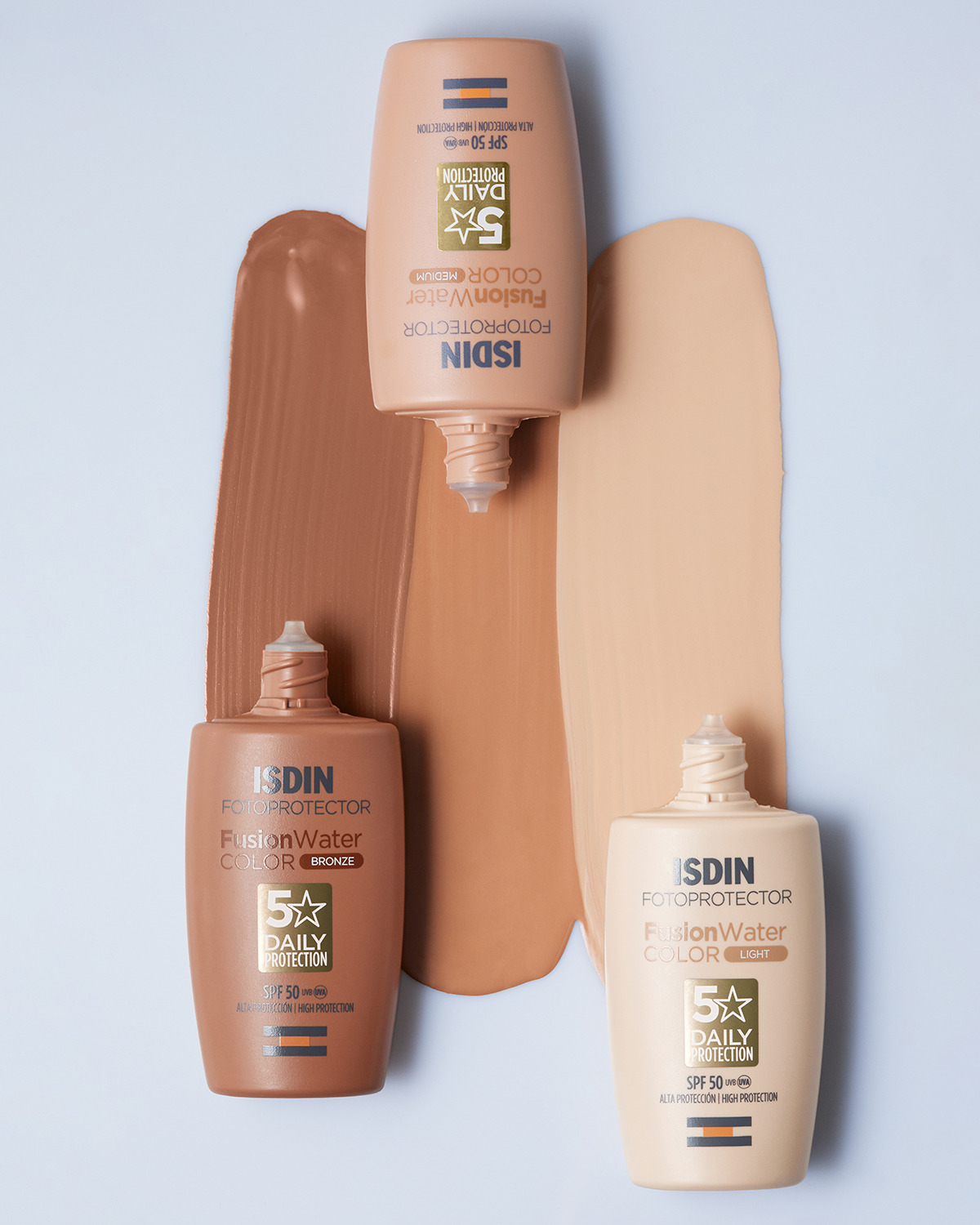ضدآفتاب رنگی فیوژن واتر ایزدین با SPF50 لایت – ISDIN Fusion Water Magic Light - Image 4